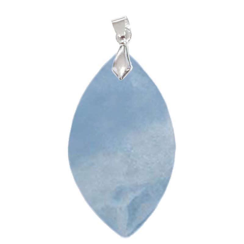 Ciondoli a forma di marquise in calcite blu