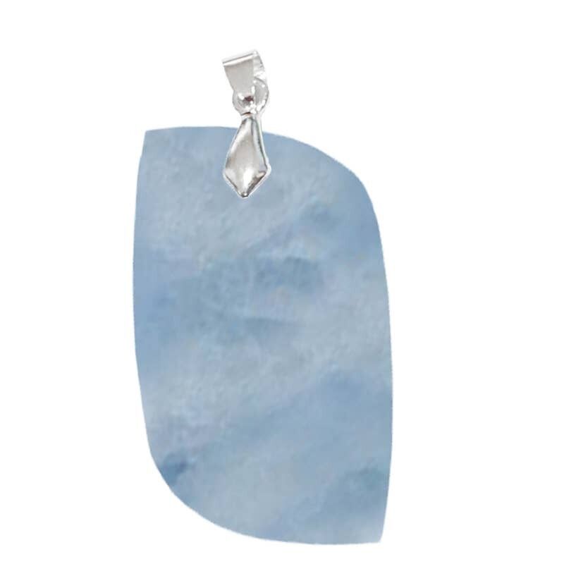 Ciondoli a forma di S in calcite blu