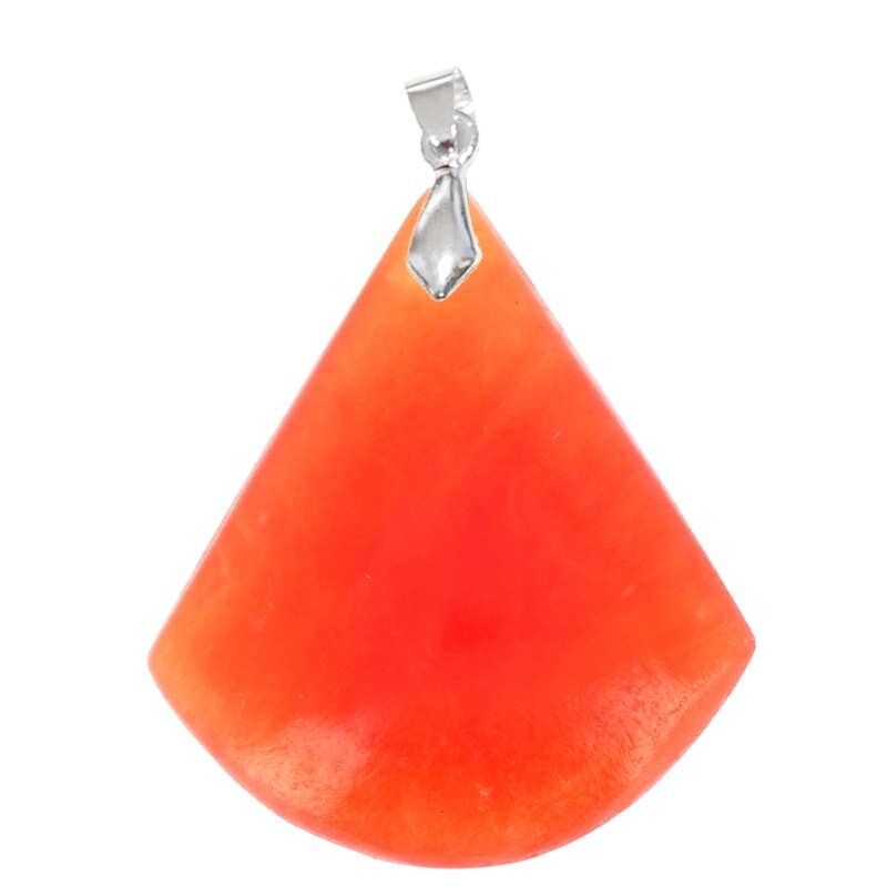 Ciondoli triangolari in calcite arancione EXTRA SCURO