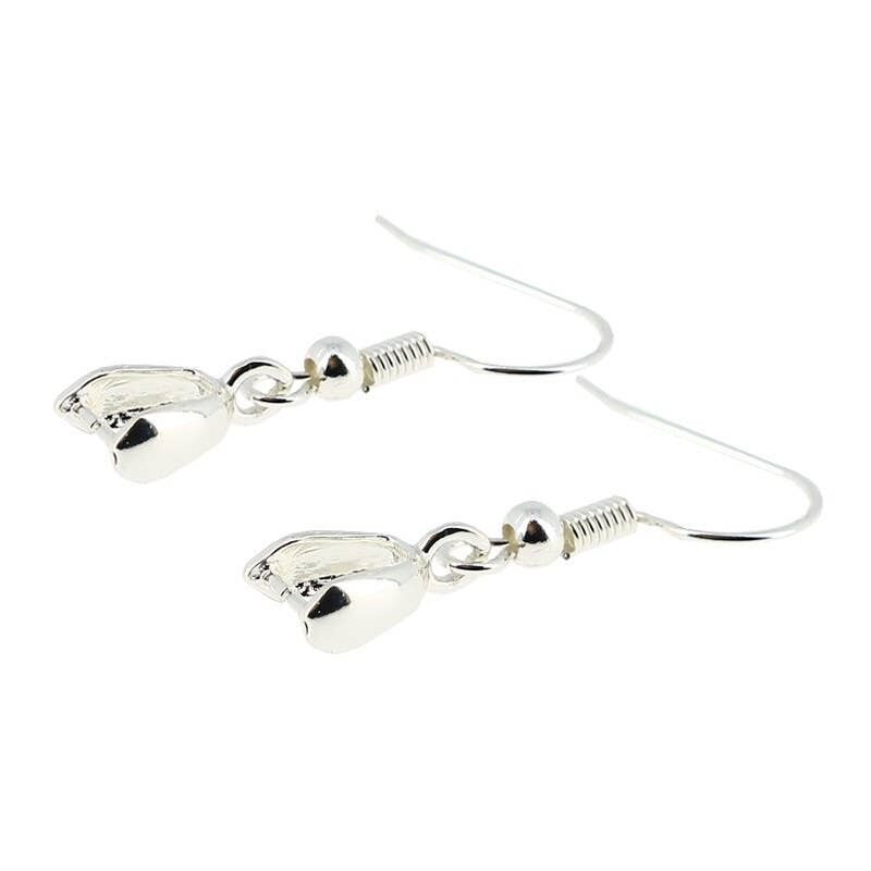 Coppia di ganci e staffe in ottone placcato argento 925