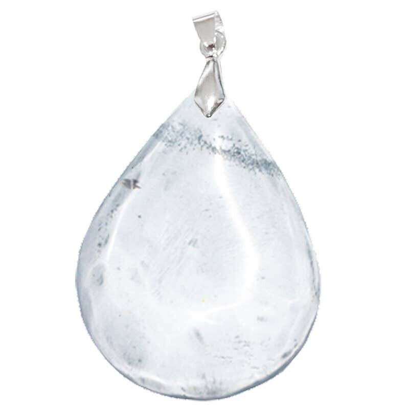 Ciondolo in cristallo di rocca a goccia da 2 a 3.5 centimetri - PCDRG35