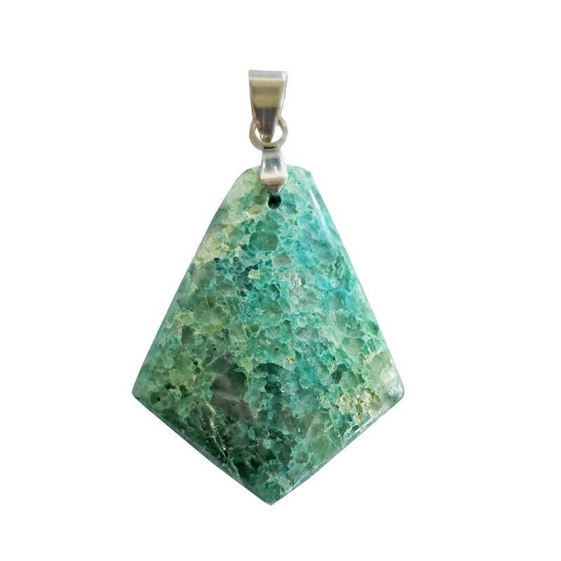 Ciondoli a forma di aquilone in crisocolla del Madagascar, 3 a 3.5CM