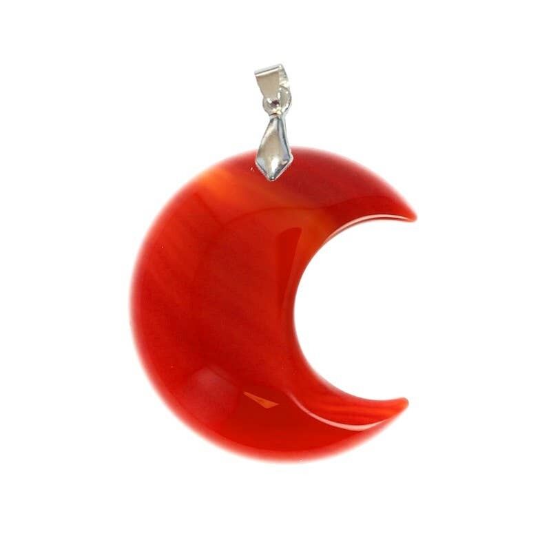 Ciondoli a mezzaluna in corniola
