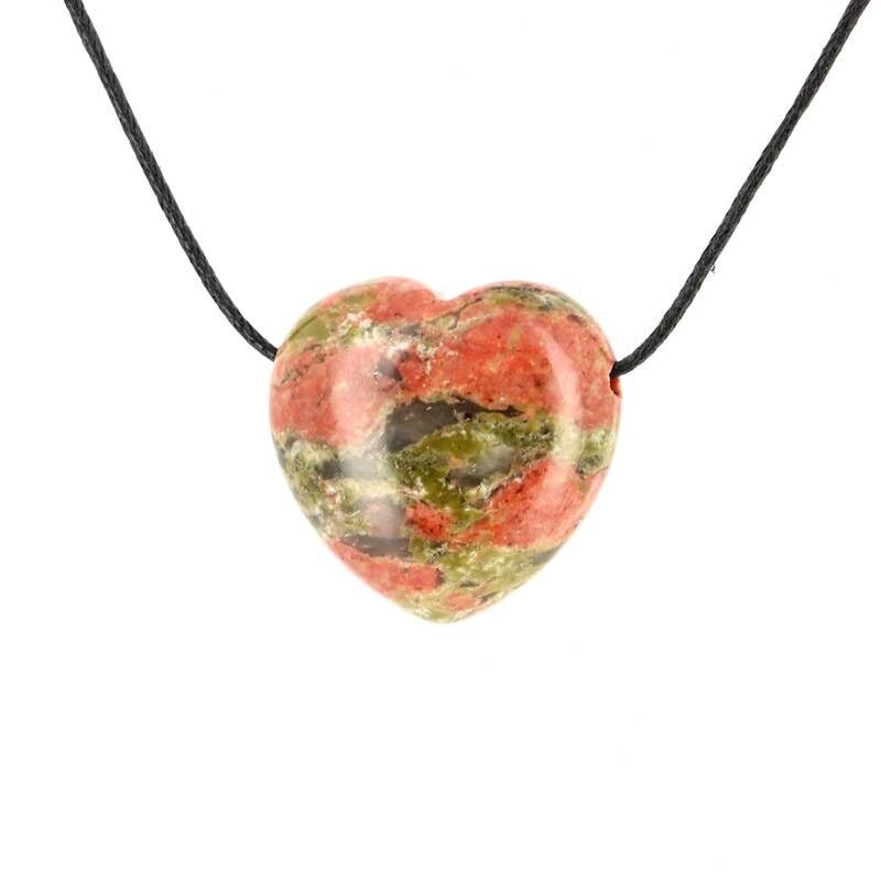 Ciondoli Cuore Unakite 2,5 cm
