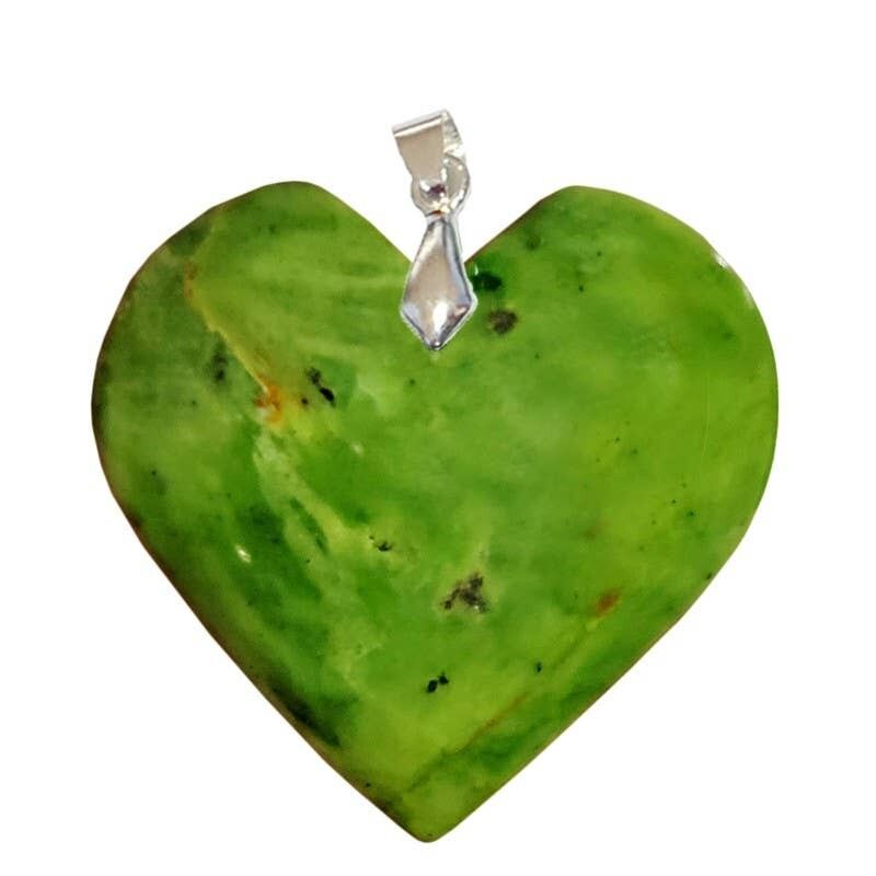 Ciondoli a cuore in crisoprasio