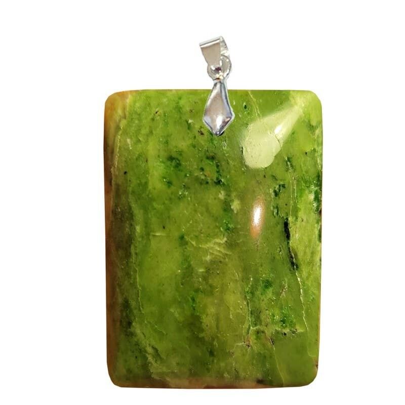Ciondoli rettangolari in crisoprasio