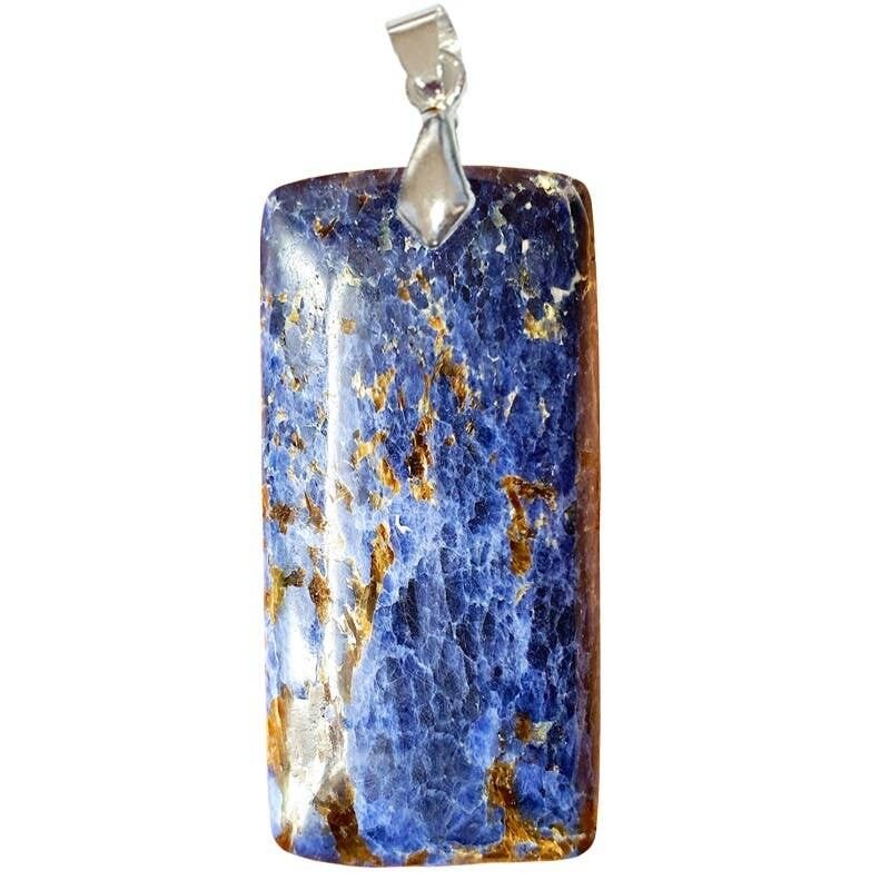 Pendenti in dumortierite rettangolare fine