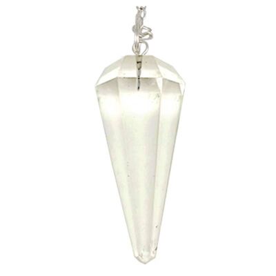Pendules Facettés Cristal de Roche EXTRA 4 cm
