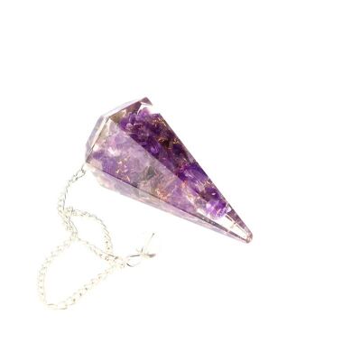 Pendules Orgonite Améthyste 5 cm