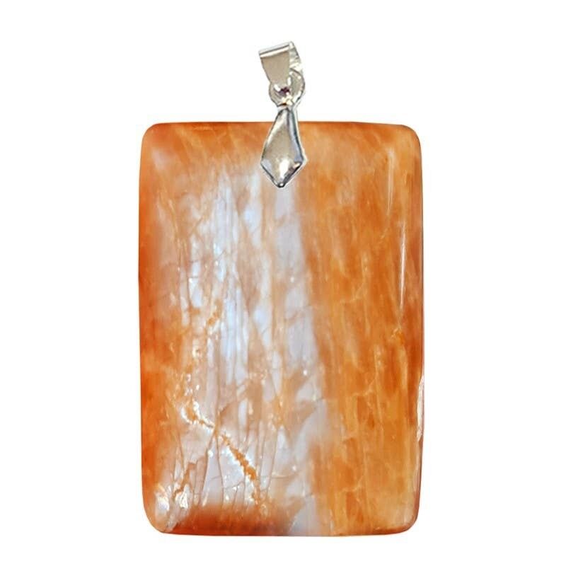 EXTRA rechteckiger Sonnenstein-Anhänger