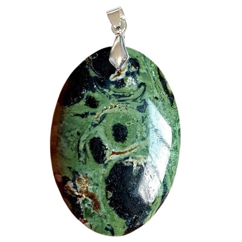 Ciondoli di diaspro ovale Kambamba