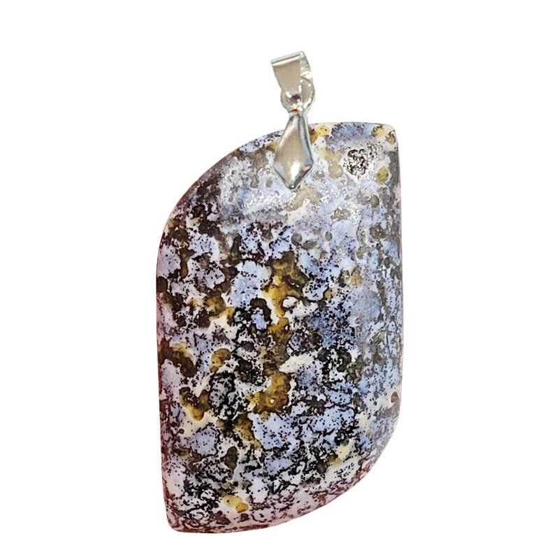 S-Form gesprenkelte kreisrunde Jaspis-Anhänger