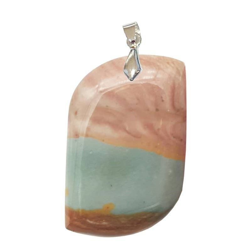 Polychrome Jaspis-Anhänger (bedruckt) Form S