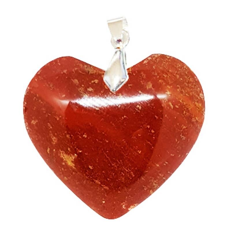 Herz-roter Jaspis-Anhänger
