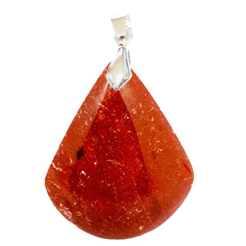 Dreieck roter Jaspis-Anhänger