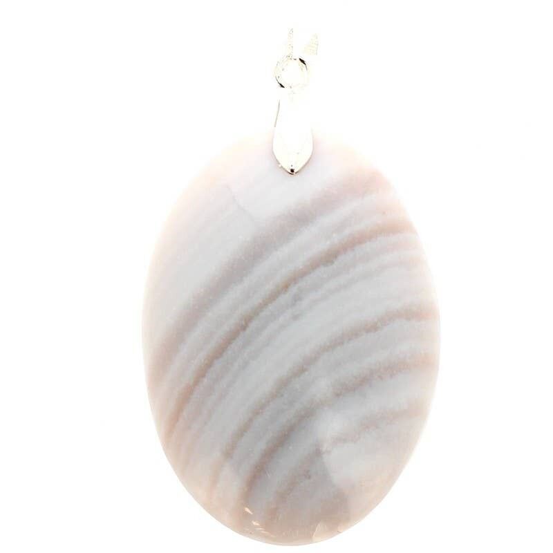 Zebra Jaspis aus Madagaskar Oval Anhänger