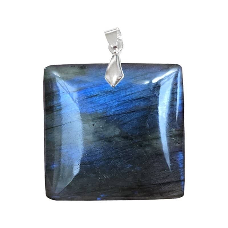 Ciondoli quadrati in labradorite (non extra)