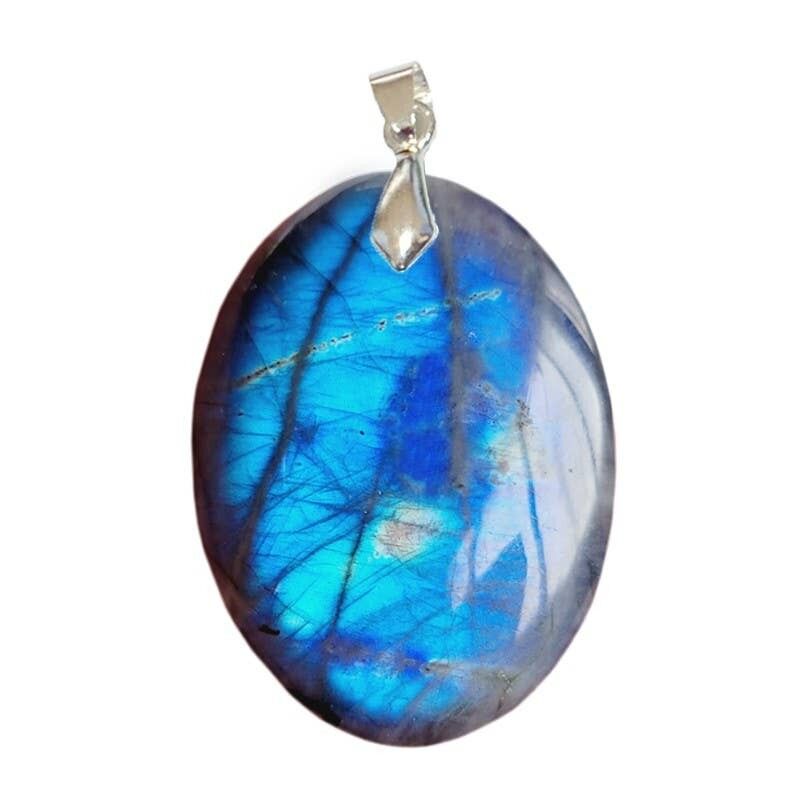 Ciondolo labradorite ovale EXTRA 3.5CM