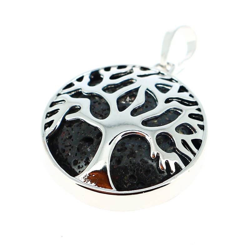 Ciondoli in pietra lavica Albero della vita 2.5CM