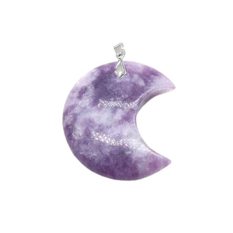 Ciondolo Luna in Lepidolite 30 mm