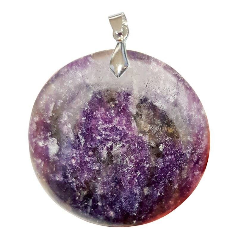 Ciondoli in lepidolite dal Madagascar Round
