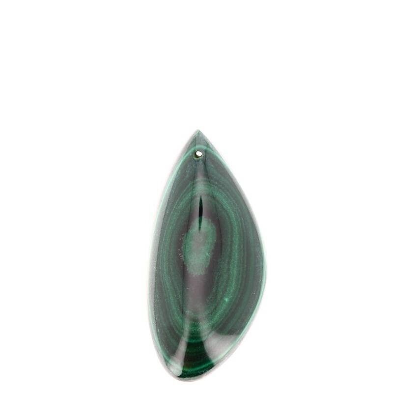 Ciondoli in malachite autentica EXTRA 50 x 23 mm