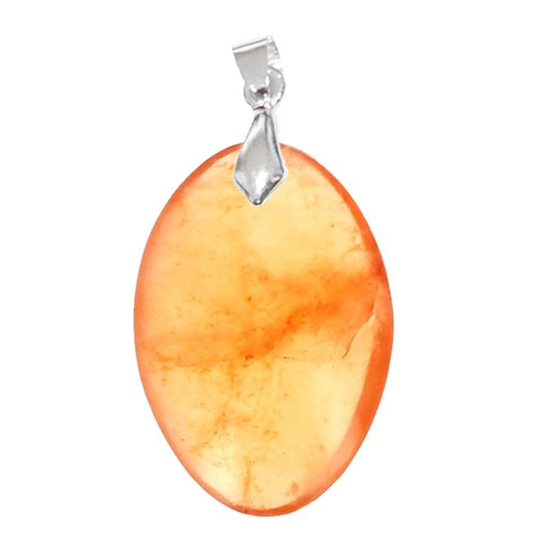 Colgantes ovalados de ópalo amarillo - POPJO31-35