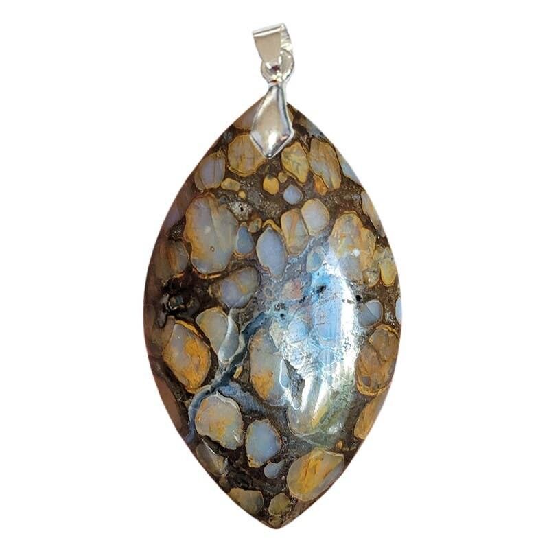 Colgantes de ópalo marquesa en blanco y negro