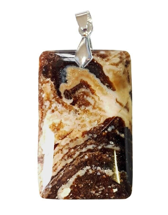 Colgantes rectangulares de ópalo negro de Madagascar - POPNREP