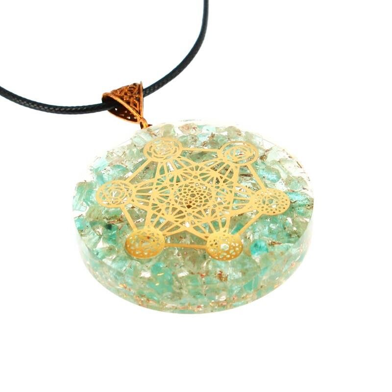 Pendenti Metatron Acquamarina Orgonite 5 cm