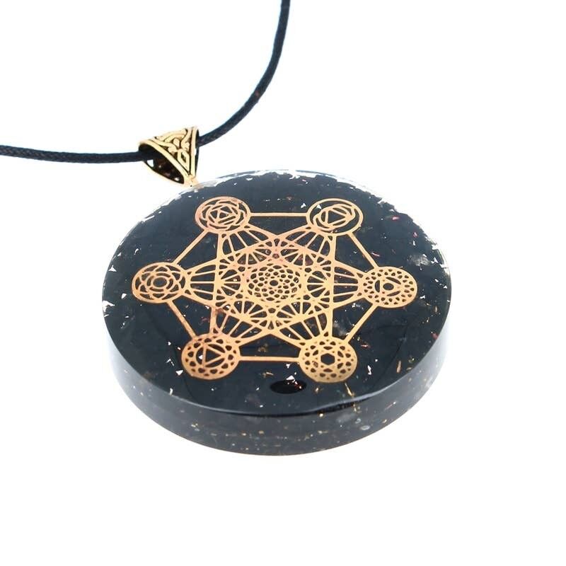 Tormalina Nera Orgonite Metatron Pendenti 5 cm