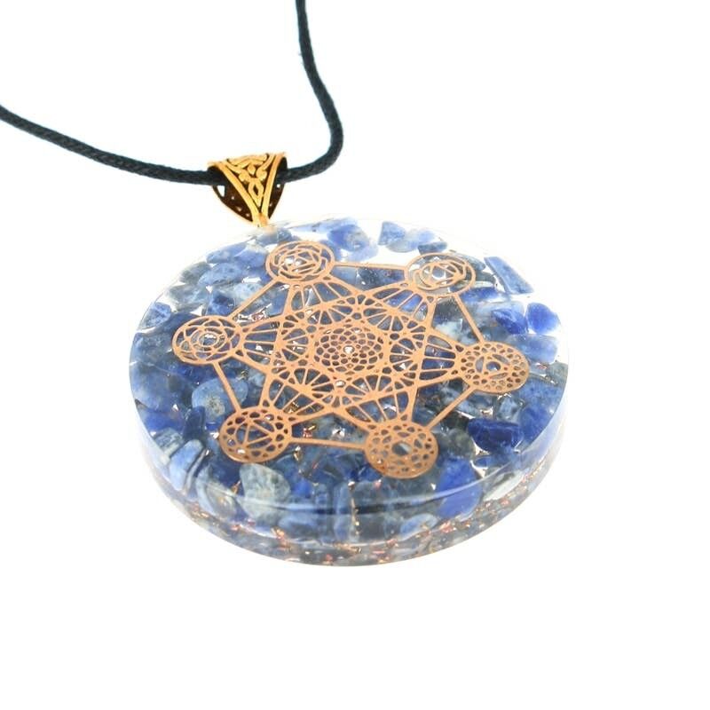 Pendenti Sodalite Orgonite Metatron 5 cm