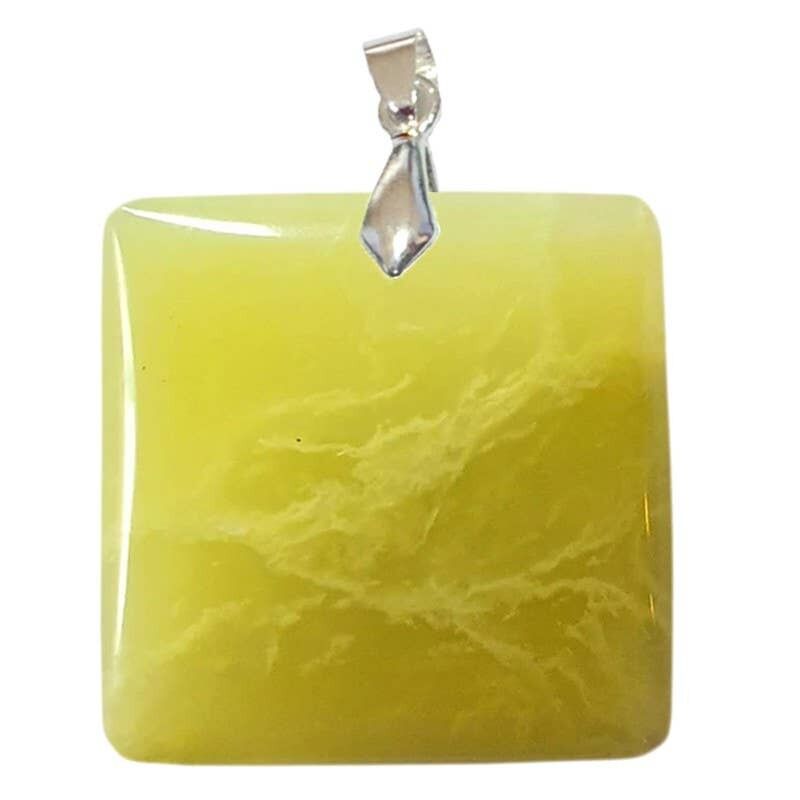 Ciondoli quadrati in opale verde