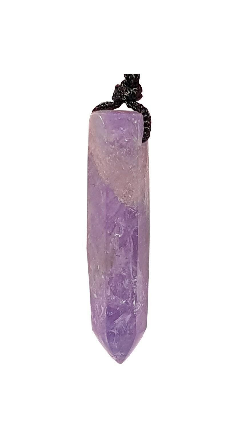 Pendenti con ametista a punta