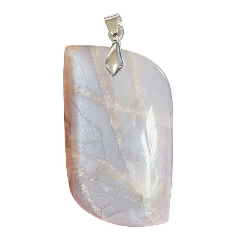 Ciondoli in pietra di luna grigia a forma di S