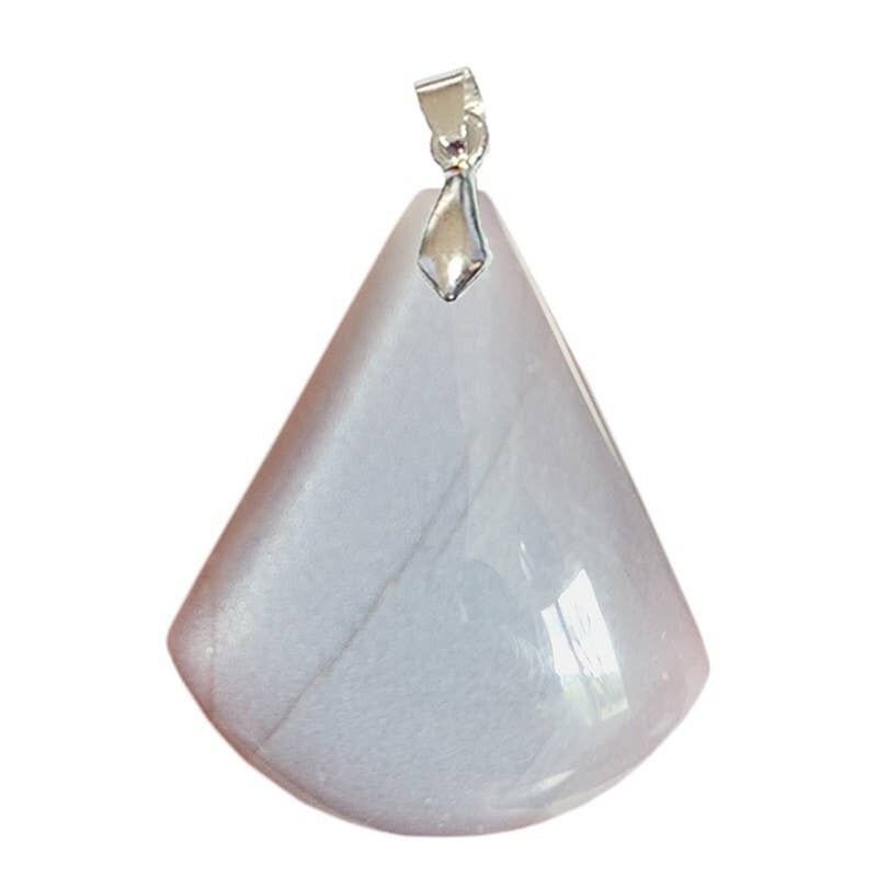 Ciondoli triangolari in pietra di luna grigia