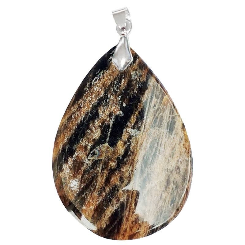 Ciondoli a goccia in pietra di luna nera