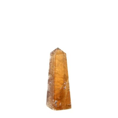 Yellow Fluorite Polished Point 4 Sides - PPFJ112