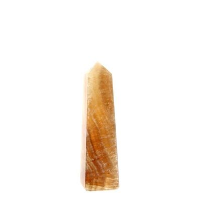 Yellow Fluorite Polished Point 4 Sides - PPFJ146