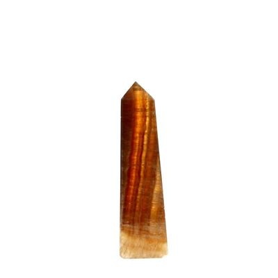 Yellow Fluorite Polished Point 4 sides - PPFJ152-9. ⑤