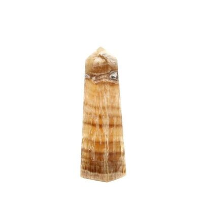Yellow Fluorite Polished Point 4 Sides - PPFJ176