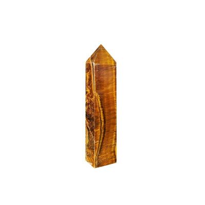 Punta de ojo de tigre pulida de 12 cm