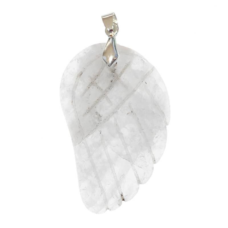 Ciondolo in quarzo bianco "Ala" EXTRA