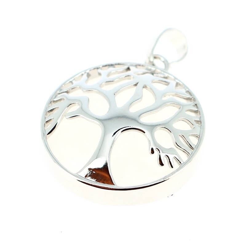 Ciondoli Albero della Vita in Quarzo Bianco 2.5CM