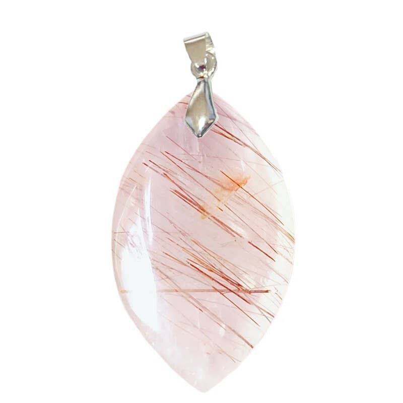 Pendente in Quarzo con Inclusioni Marchesa Rutilo