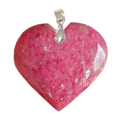 Colgantes corazón rodonita EXTRA