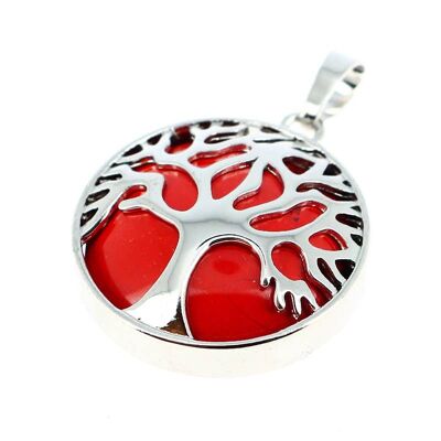 Red Jasper Tree of Life Pendants 2.5 cm 