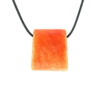 Pendentifs Trapèze Aventurine Rouge 28 x 25 x 13 mm