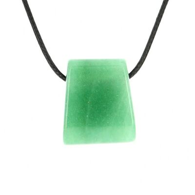 Pendentifs Trapèze Aventurine Verte 28 x 25 x 13 mm
