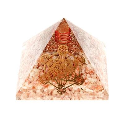 Metatron 7 Orgonite Sunstone Pyramid.5 cm 